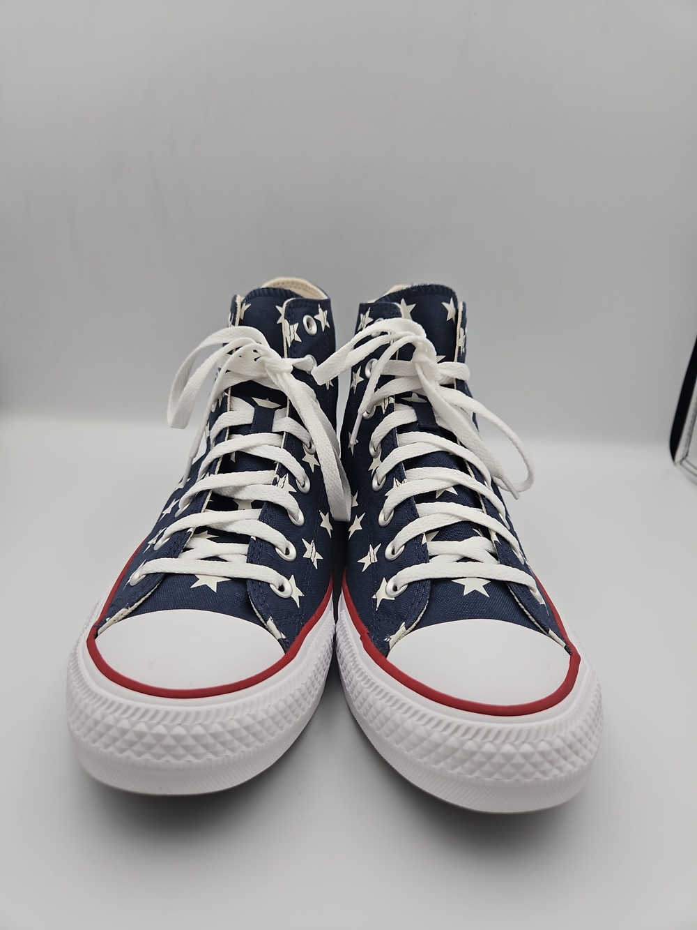 Converse High-Top Star Canvas Sneakers - Navy & White - Picture 2 of 8